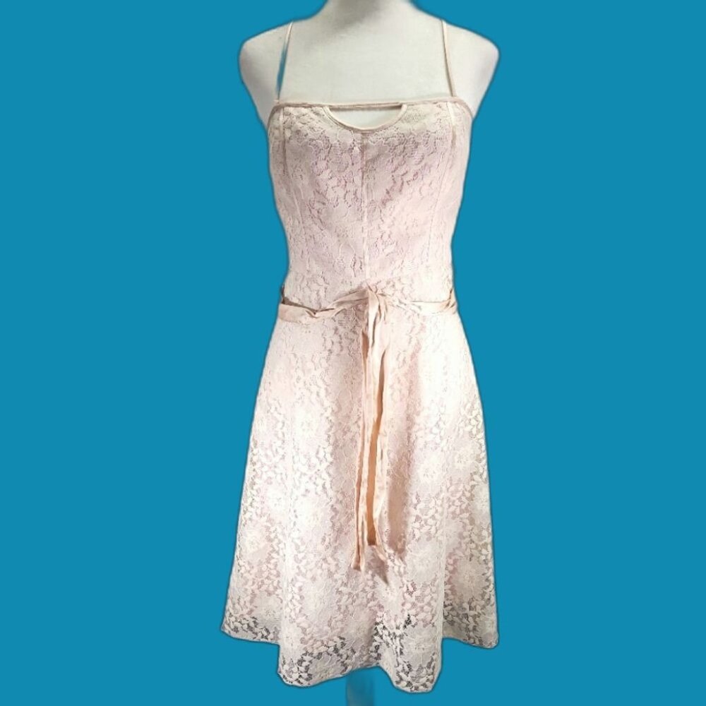 Laundry pink and lace ballerina dress